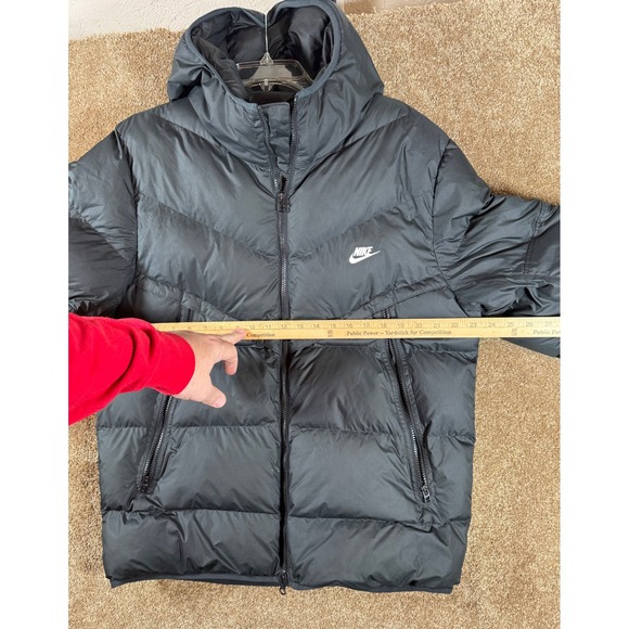 Nike Storm Fit Puffer Jacket Hooded Black Men's Size Large - Picture 10 of 11